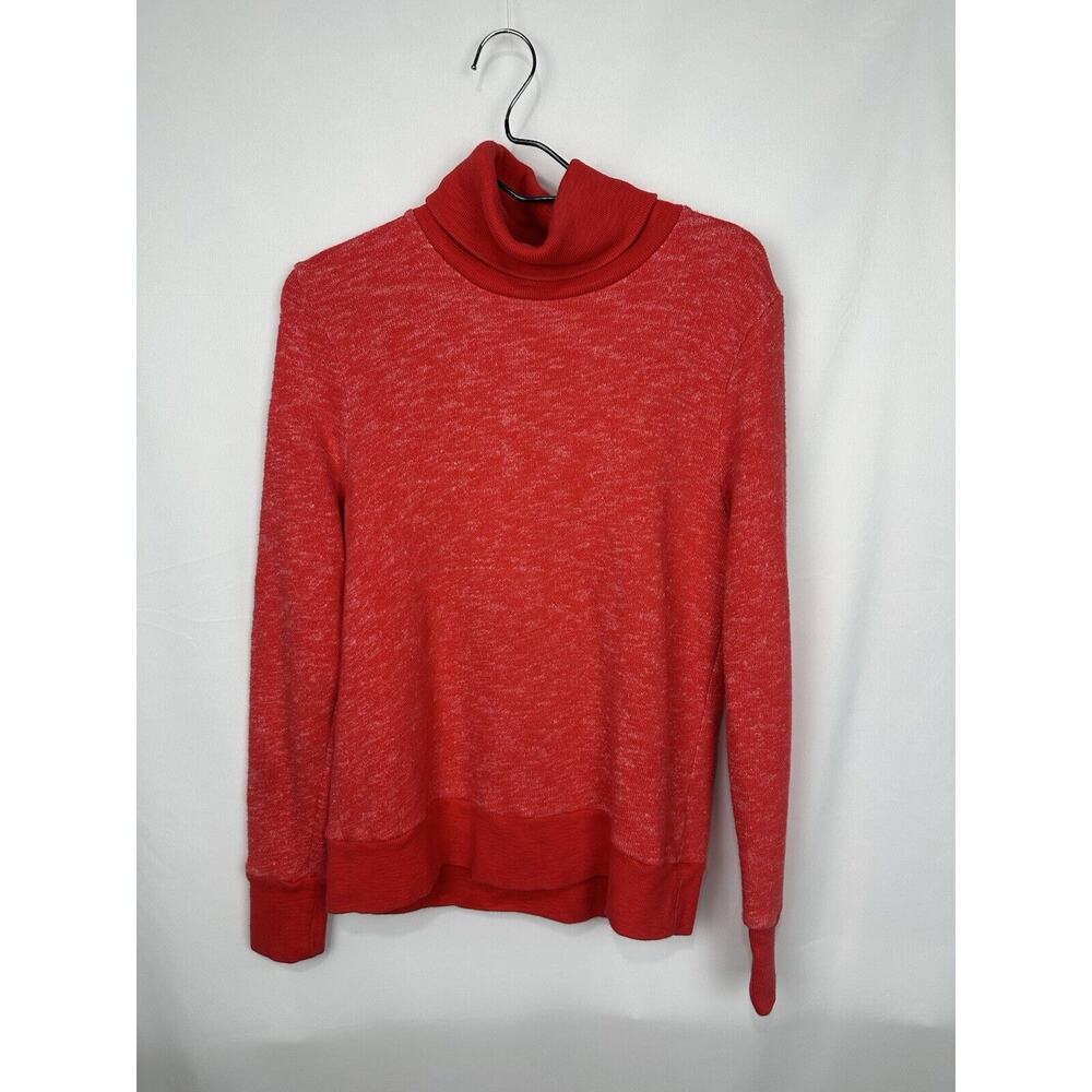 J. Crew Red Heather Turtleneck Sweater Size Medium